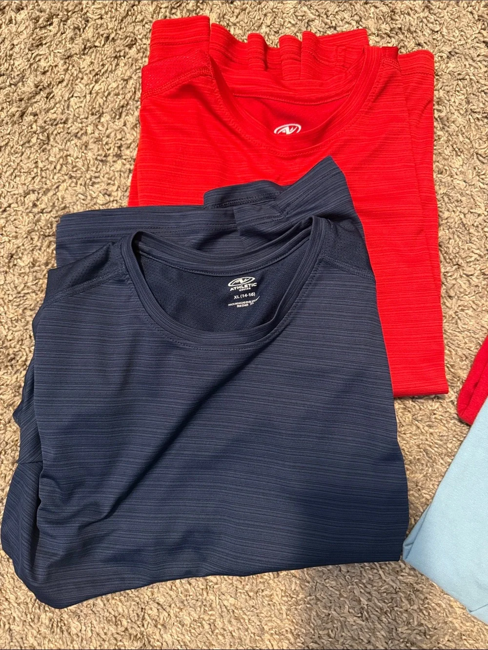 Kids Short Sleeve Tees in Red, Navy, Light Blue, White, Gray